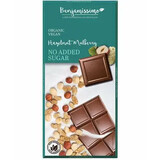 Chocolate ecológico con avellanas y moras, 70 g, Benjamissimo