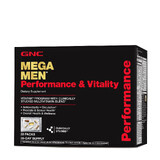 Mega Men® Performance &amp; Vitality Vitapak®, Complejo multivitamínico para hombres, Rendimiento y vitalidad, 30 paquetes, GNC