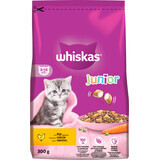 Whiskas Junior Pienso Seco con Pollo, 300 g