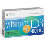 Vitamina D, 4000 UI, 40 compresse, Remedia