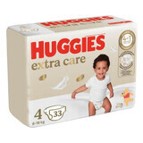 Extra Care luiers, nr. 4. 8-16 kg, 33 stuks, Huggies