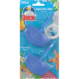 Duck 4 in 1 Aqua Blue Paradise Bay Toiletverfrisser, 2 stuks