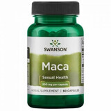 Extracto de raíz de maca, 500 mg, 60 cápsulas, Swanson