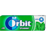 Chicle Orbit sabor menta, 10 unidades