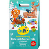 SauBär Bolsa mágica de Navidad para baño infantil, 1 ud.