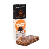 Barre énergétique crue sans gluten, orange caroube, 60 g, Nutree