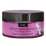 Crema hidratante corporal con magnolia y pimienta rosa, 200 ml, LaQ