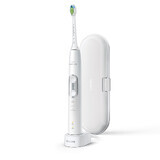 Spazzolino elettrico Clean 6100, Bianco + custodia da trasporto, HX6877/28, Philips Sonicare