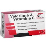 Valeriana y Vitamina C, 40 cápsulas, FarmaClass