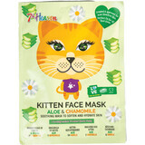 7th Heaven Kitten stoffen tienermasker, 1 stuk