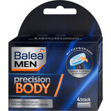 Balea MEN Lame di ricambio Precision BODY, 4 pz