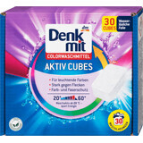 Denkmit Detergente para ropa cubos sólidos de color de polvo activo 30 lavados, 30 uds.