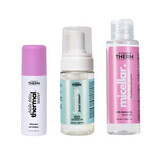 Kit Reisformaat Thermaal Water 50 ml + Micellair Water 100 ml + Reinigingsschuim 100 ml, Synergy Therm