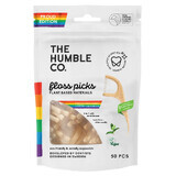 Filo interdentale con supporto Proud, 50 pezzi, The Humble Co