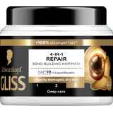 Schwarzkopf GLISS 4 in 1 Masque capillaire réparateur, 400 ml