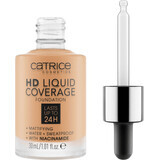 Catrice Base de Maquillaje de Cobertura Líquida HD 034 Beige Medio, 30 ml