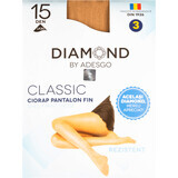 Diamant Dres classic zwart 15 den, 1 st