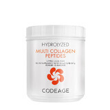 Codeage Hydrolyzed Multi Collagen - 5 Tipos de Péptidos de Colágeno, Colágeno Hidrolizado de 5 Fuentes de Péptidos, Sin sabor, 567 g, GNC