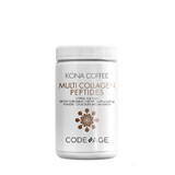 Codeage Kona Coffee Multi Collagen - Péptidos de colágeno de 5 tipos, Colágeno hidrolizado de 5 fuentes en forma de péptidos con café soluble de Kona, 408 g, GNC