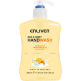 Enliven Sapone liquido al latte e miele, 500 ml