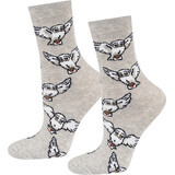 SOXO Chaussettes pour femmes, motif hibou, 1 pièce