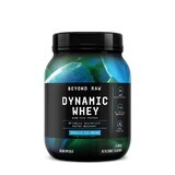 Beyond Raw Dynamic Whey Helado de Vainilla, Proteína de suero con sabor a helado de vainilla, 850 g, GNC