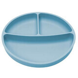 Piatto in silicone a scomparti con ventosa, 6 mesi+, Aqua Blue, Appekids