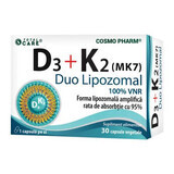 D3 + K2 (MK7) Duo liposomal, 30 cápsulas, Cosmopharm