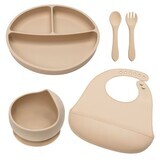 Classic Silicone Diversion Set, 6 months+, Bubble Beige, Appekids