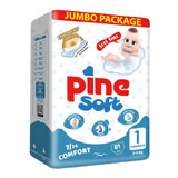 PINE Pañales para recién nacidos 2-5 kg talla 1 x 81 unidades