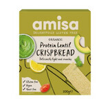 Pan crujiente proteico ecológico sin gluten, 100 g, Amisa