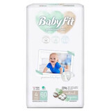 Couches Bio Jumbo Maxi, No. 4, 7-18 Kg, 60 pièces, Babyfit