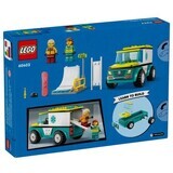 Ambulancia de emergencia y snowboard, +4 años, 60403, Lego City