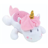 Lámpara musical de peluche, 39 cm, Unicornio, Jemini