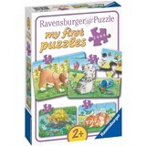 Mi primer puzzle de animales, +2 años, 2/4/6/8 piezas, Ravensburger