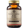 Pantothenic acid Vitamin B5 550 mg, 50 capsules, Solgar