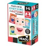 Juego educativo Montessori - Tarjetas de emociones y acciones, +1 año, Headu