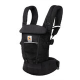 Portabebé Adapt Soft Flex Mesh, Negro Onyx, Ergobaby