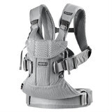 Mochila Porta Bebé One Air 3D Mesh, Plata, BabyBjorn