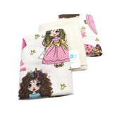 Set de 3 pañales de Little Princess, 75x75 cm, Baltic Bebe