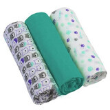 Set of 3 textile diapers BBC, 70x70 cm, Babyono