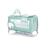 Cuna plegable Mailand Oso polar menta, 120x60 cm, Fillikid