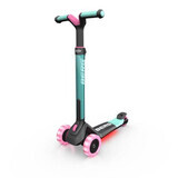 Scooter plegable con luces LED, +2 años, Menta, Berg