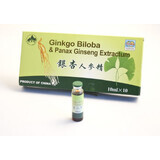 Ginkgo Biloba y Panax Ginseng, 10 ampollas x 10ml, Sanye