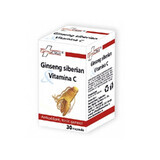 Ginseng Siberiano y Vitamina C, 30 cápsulas, FarmaClass