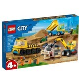 Camiones de construcción y grúa de bola para demolición, 4 años +, 60391, Lego City