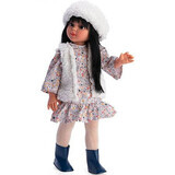 Sabrina Muñeca Marrón con Chaleco y Cabeza Blanca, +3 años, 40 cm, Asivil