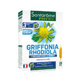 Griffonia Rhodiola, 20 ampollas, Santarome Natural