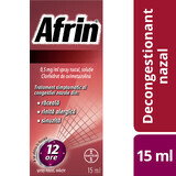 Afrin 0,5mg/ml Spray nasal sin goteo con bomba dosificadora - Tratamiento rápido de la congestión nasal - 15ml