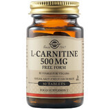 L-Carnitina 500 mg, 30 comprimidos, Solgar